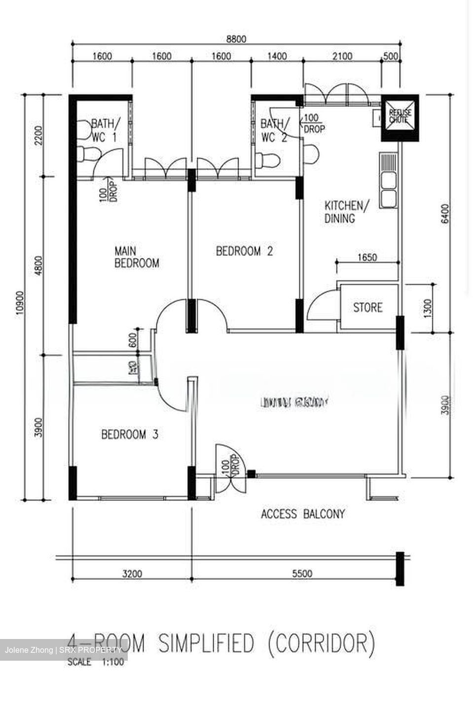 Blk 344 Woodlands Street 32 (Woodlands), HDB 4 Rooms #555095391